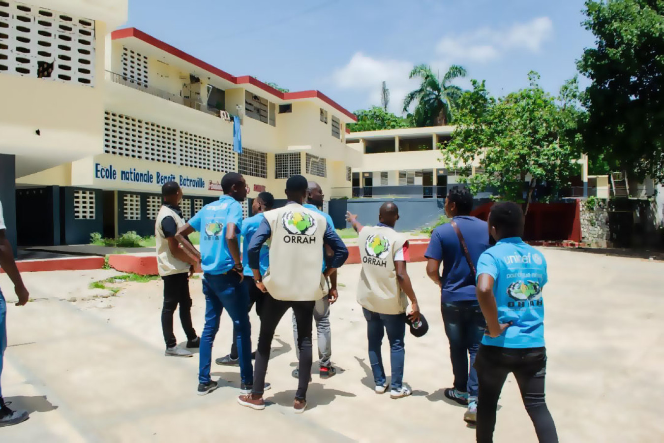 Avancement avec les travaux de réhabilitation des Lycées Benoît Batraville (Laboule) et Jean Marie Vincent (Tabarre).