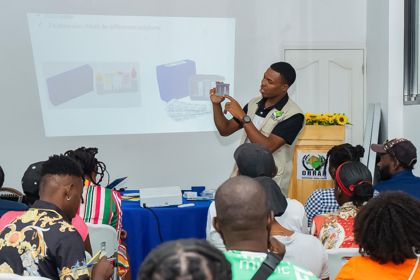 Avec l’appui financier de la Banque Mondiale et ECHO, ORRAH en partenariat avec UNICEF et en collaboration avec la DINEPA, poursuit ce vendredi 20 mars 2026, avec la série de formation sur