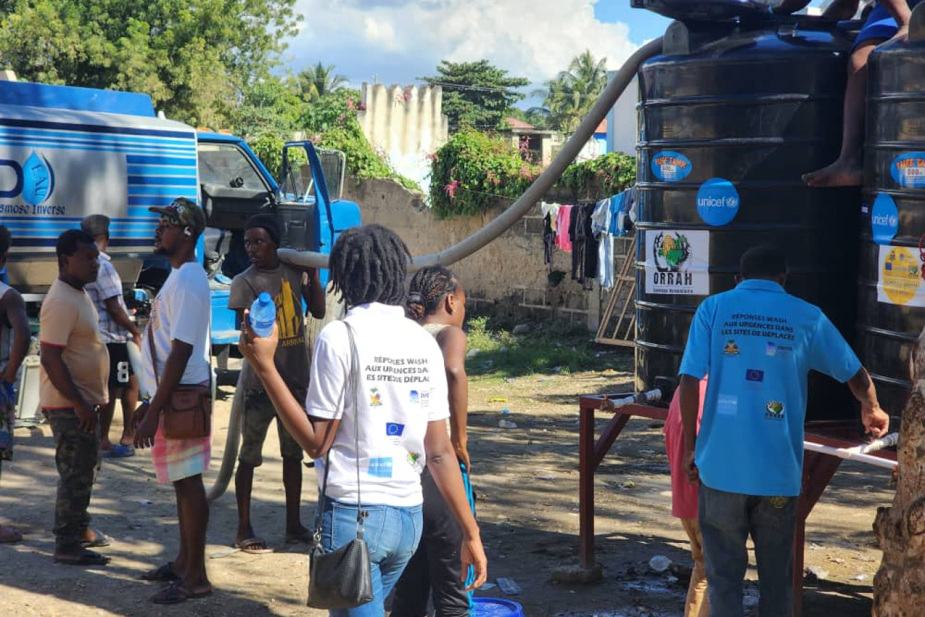 L'ORRAH,  en partenariat avec UNICEF,  poursuit avec les activités de réponse Wash d’urgence aux PDIs  dans les sites dans la commune de Hinche.