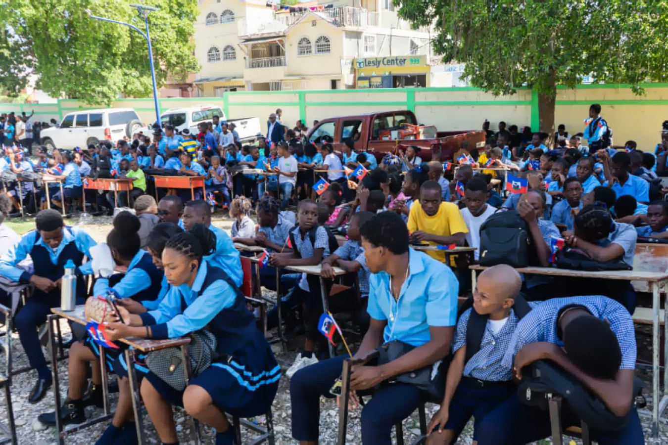 Quelques photos de l'activité au lycée Jean Marie Vincent avec le bureau départemental de l'éducation ouest avec présentation du secteur éducation de l'unicef pour la rentrée scolaire 2025-2026.