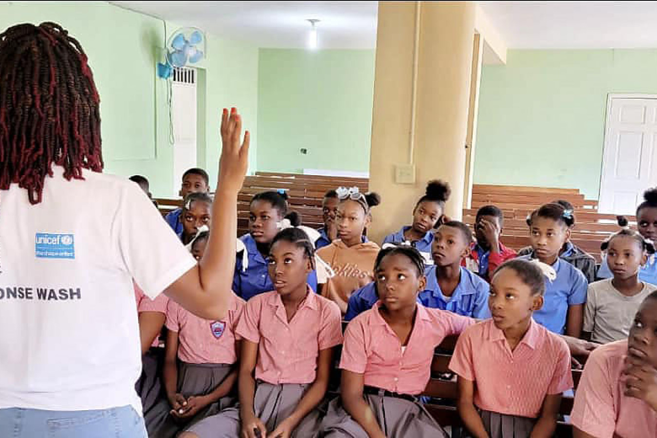 Sensibilisation à l'institution Claude Noël de Delmas 32 axée sur l’hygiène des mains ce jeudi 13 février 2025.